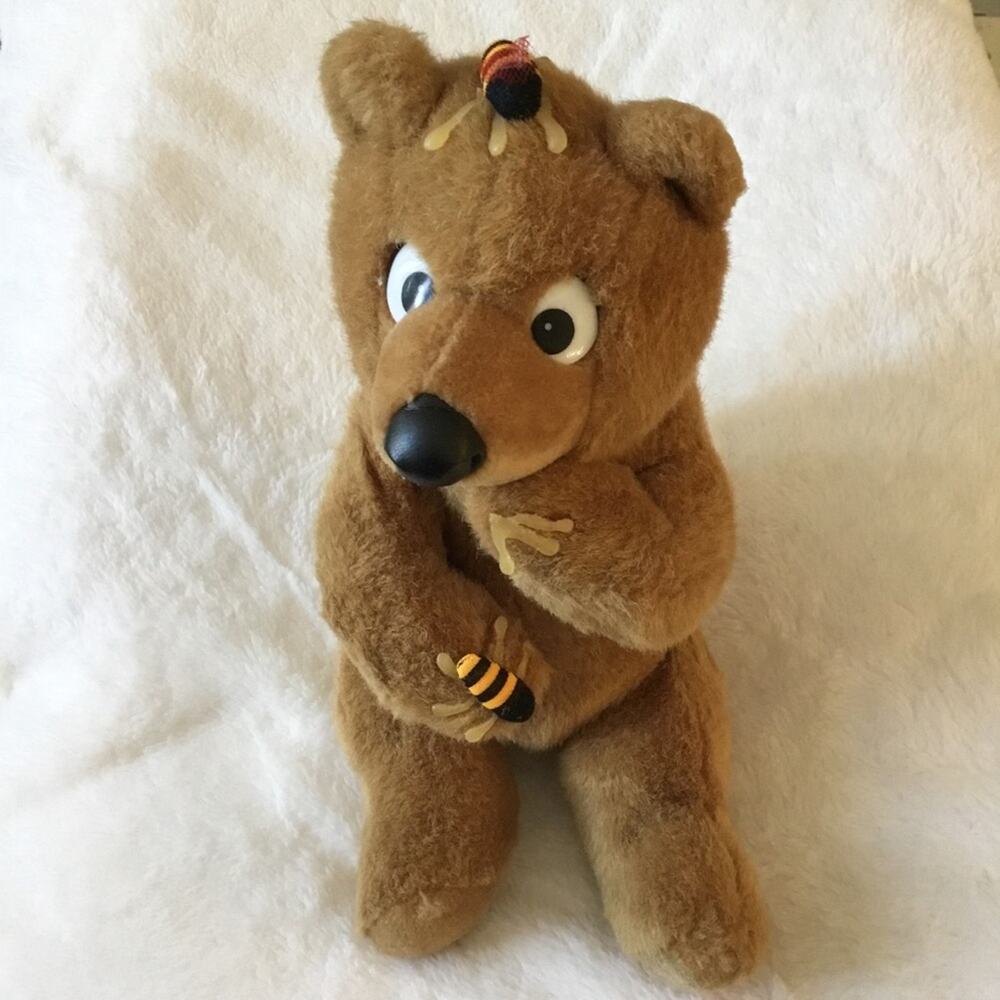 Honeybee Brown Plush Bear Toy